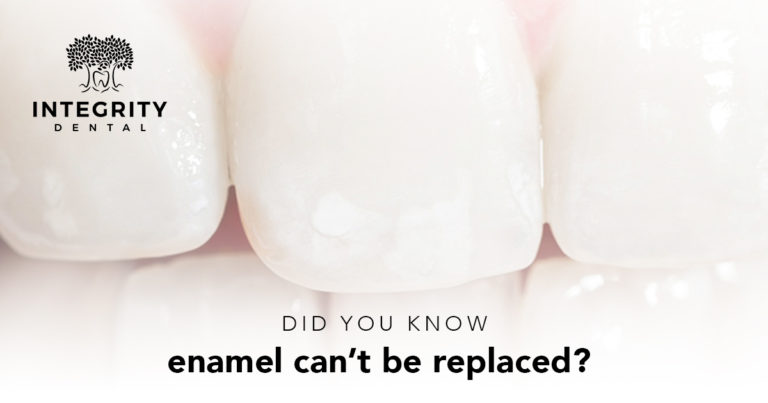 did you know enamel can't be replaced?