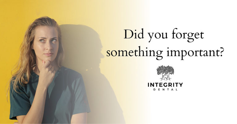 did you forget something important?